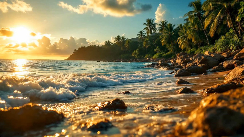 Caribbean sunset 