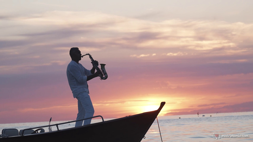 Jimmy Sax in barca