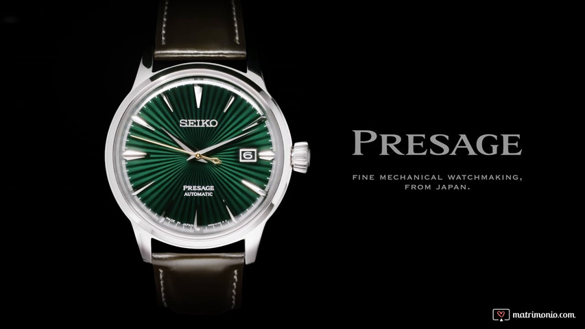 seiko Presage green 