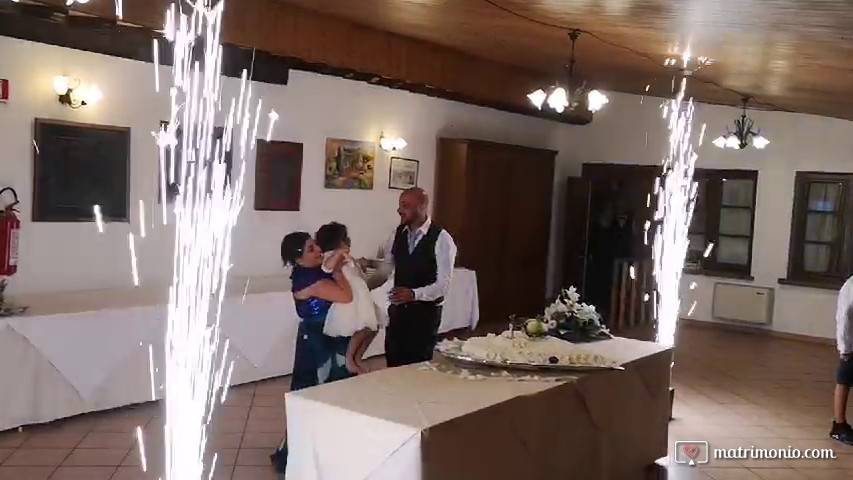 Sandro Joe matrimonio con 2 fontane luminose sparkular