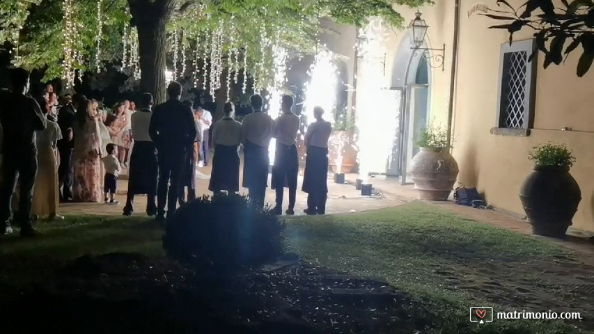 Sandrojoe matrimonio con 6 fontane luminose sparkular