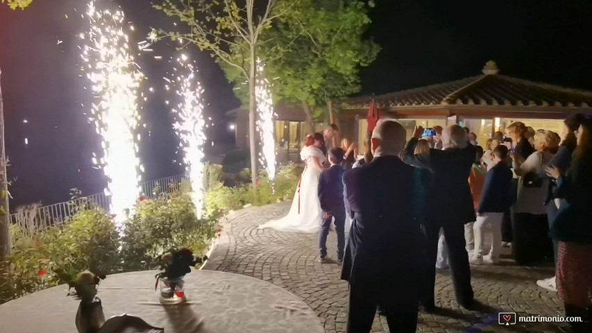 Matrimonio con fontane fredde luminose sparkular by Sandrojoe 