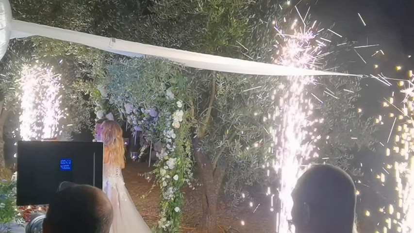 Il tuo matrimonio in Toscana con fontane fredde sparkular 