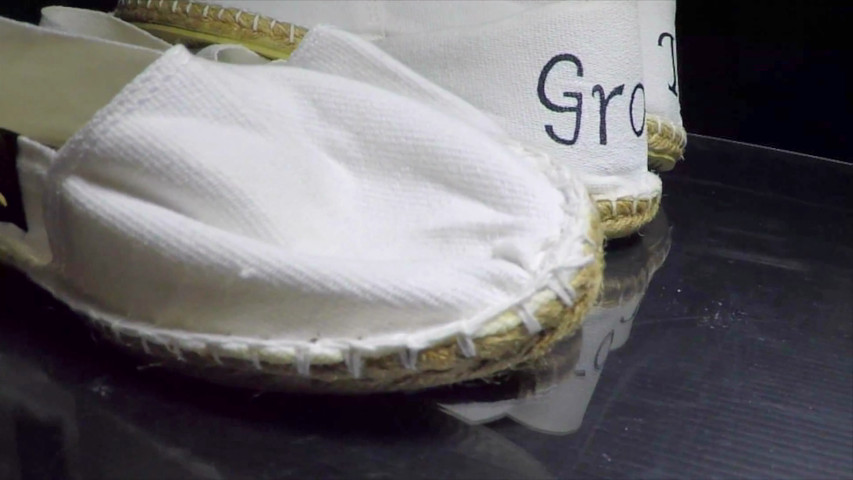 Espadrillas personalizzate per matrimonio dipinte a mano