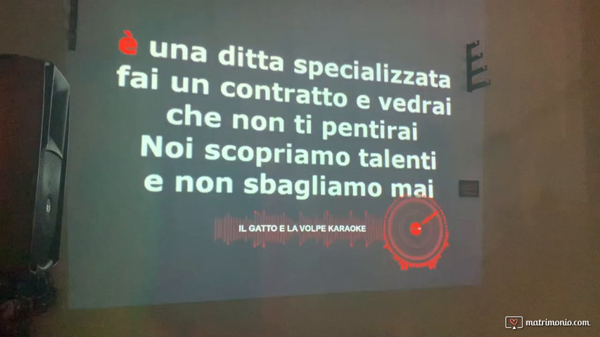 Karaoke nei matrimoni