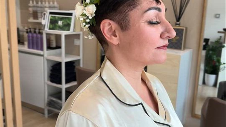 Realizzazione sposa Capello Corto