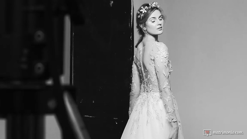 Video backstage, lavoro campagna sposa 