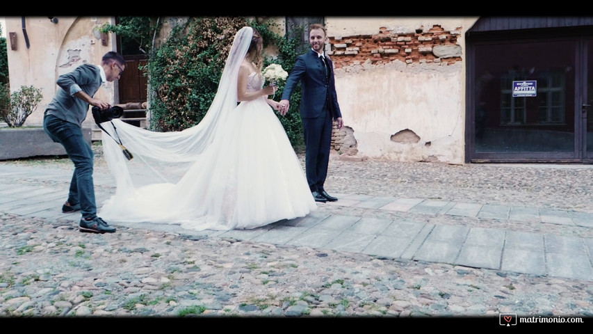 Video matrimonio realizzato con due operatori video.