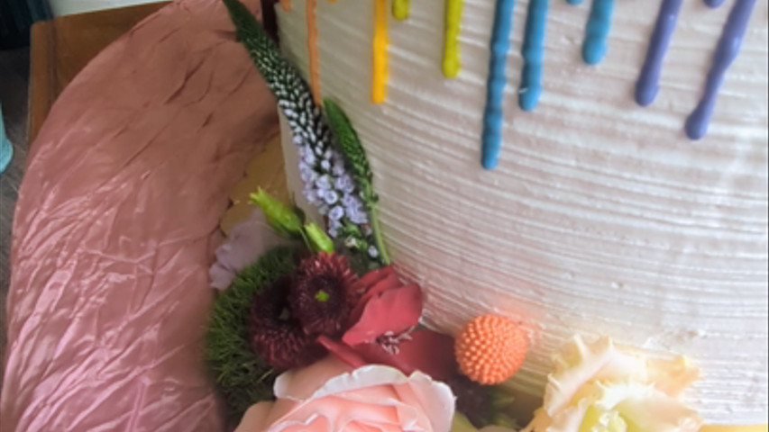 Reinbow Wedding Cake