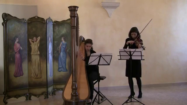 Arpa e violino. Ave Maria (Schubert)