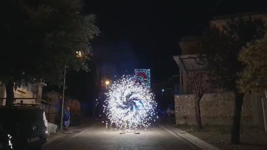 Pioggia di stelle ruotante