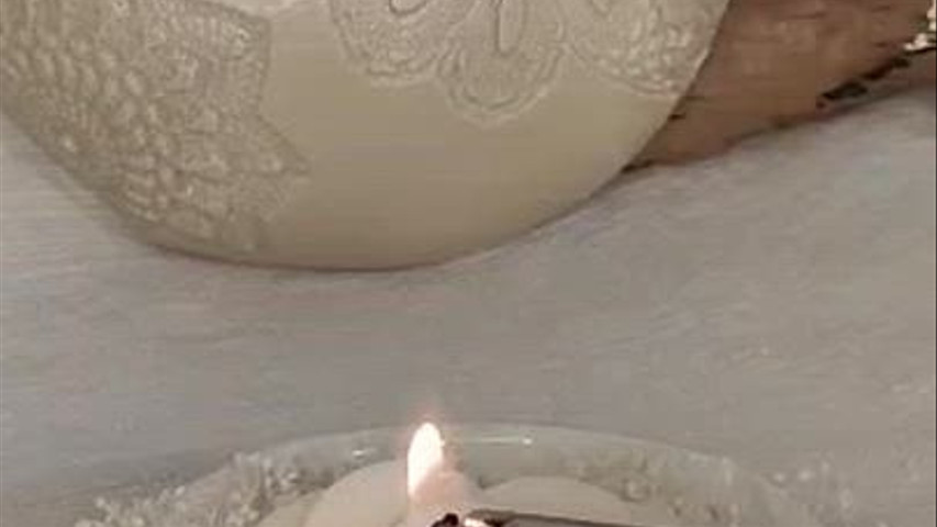 Candela in ceramica