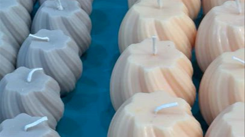 Tris di candele ad onda