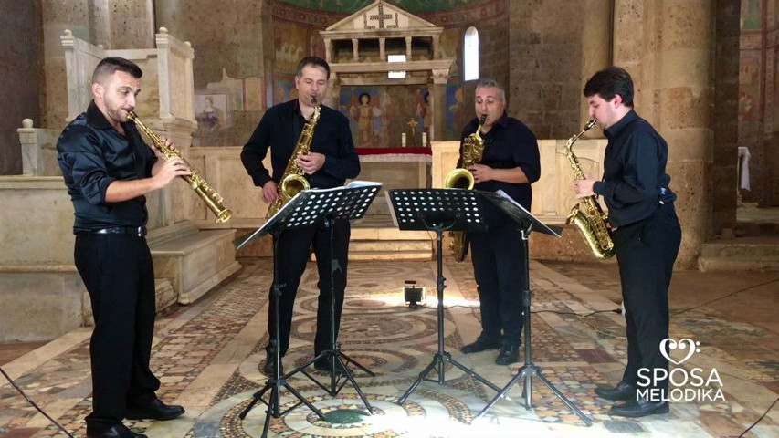 Adagio di albinoni sax quartet by sposa melodika