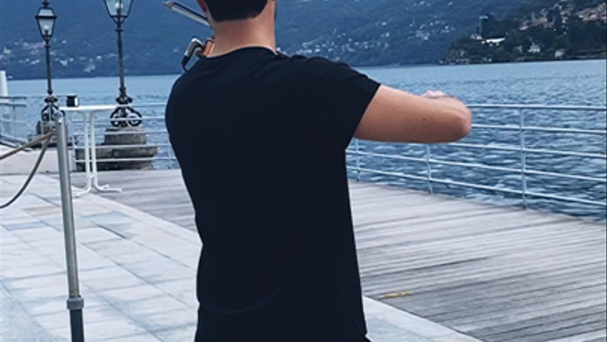 Amazing sound-check on Lake Como 