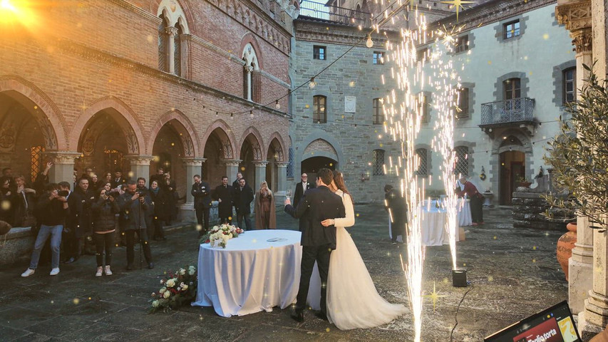 Sellitri Wedding Music - Fontane luminose fredde - Taglio della torta