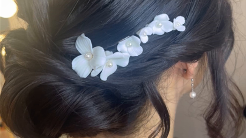Prova sposa, raccolto elegante