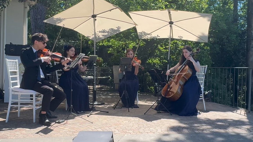 Quartetto d'archi live - accompagnamento cena