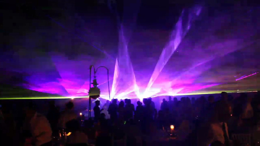 Wedding laser show Jovanotti