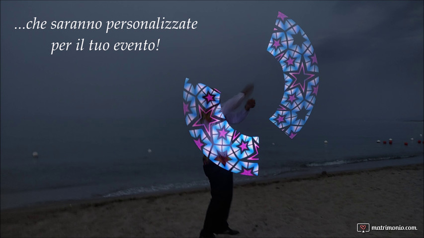 Tecno LED - Numero personalizzabile con bastoni LED visuali