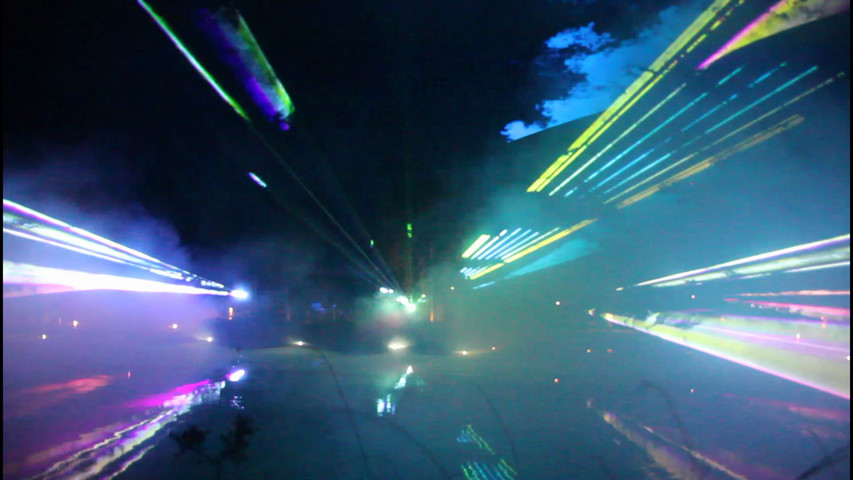 Musical laser show tour