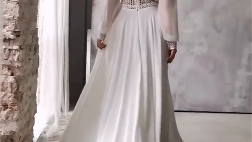 Elegante vestito da sposa  