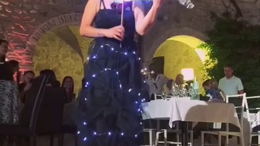 LED violin show & DJ set