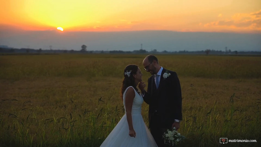 Il tramonto in mezzo alle risaie | Video Matrimonio Vercelli 2020