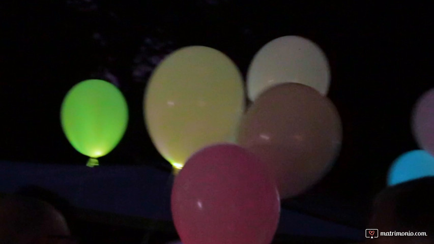 Volo dei palloncini Led 