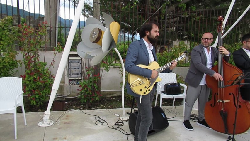 Quartetto strumentale al buffet iniziale