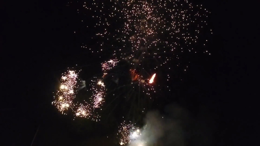 Fire Works - Fuochi d'artificio - Ripresi dal cielo