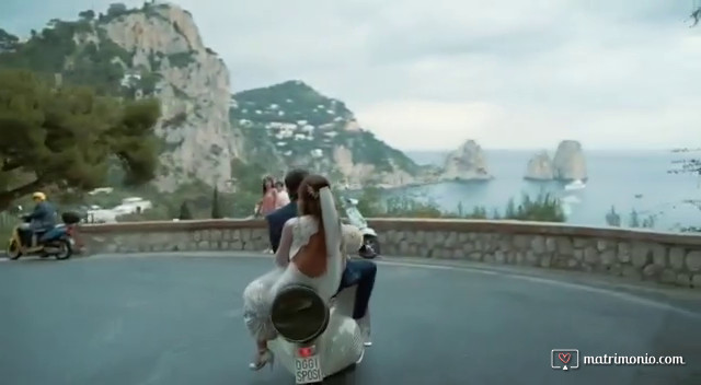 Matrimonio da sogno con la nostra Vespa Haudrey a Capri