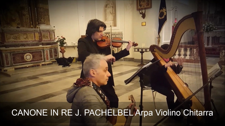 Canone in Re J. Pachelbel Arpa Violino Chitarra