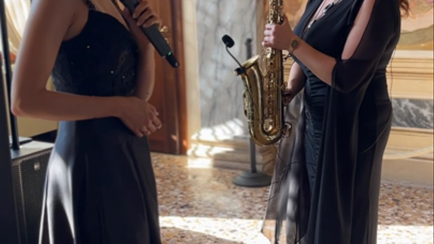 Aperitivo matrimonio voce e sax