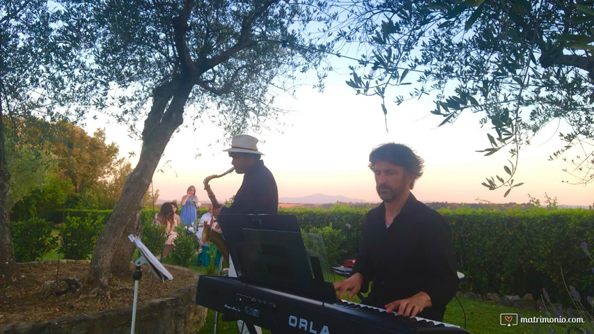 Sax e Piano Jazz.  Wedding Entertaiment. PB Wedding Music in Tuscany 