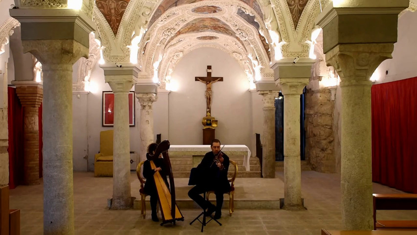 Arpa celtica e violino 
