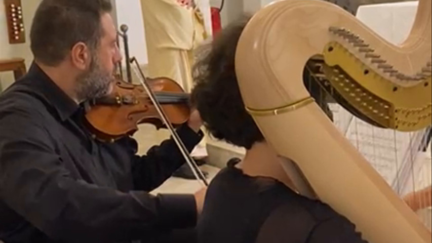 Arpa e violino musica matrimonio 