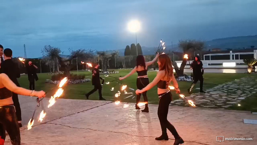 Spettacolo danza e fuoco Le Sirene del Nilo