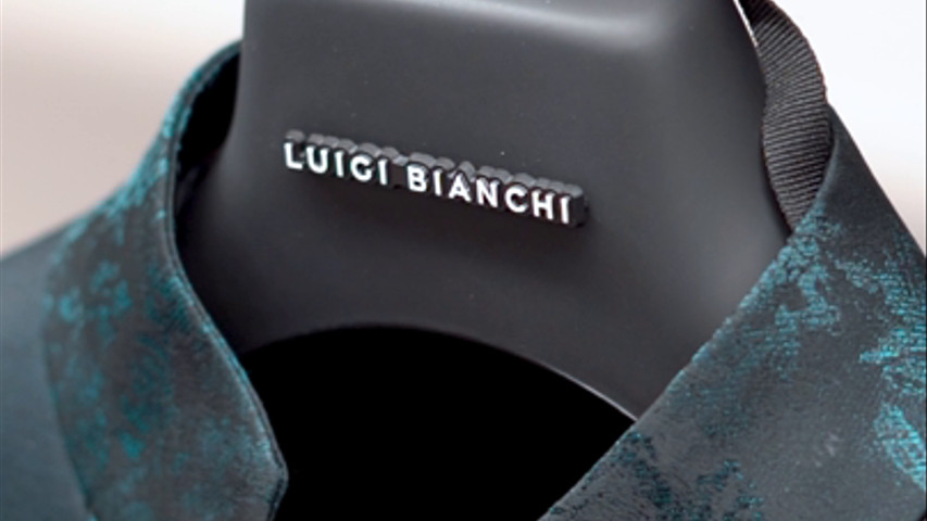 Vestito verde damascato - Luigi Bianchi 