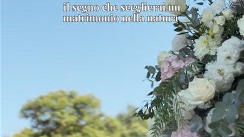 Il segreto di scegliere un matrimonio nella natura