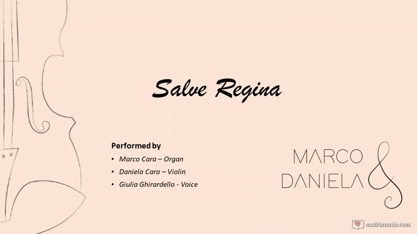 Salve regina - organo violino e voce