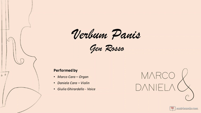 Verbum panis - organo violino e voce