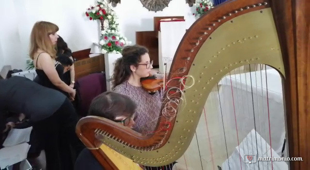 Aspettando la sposa. Arpa e violino