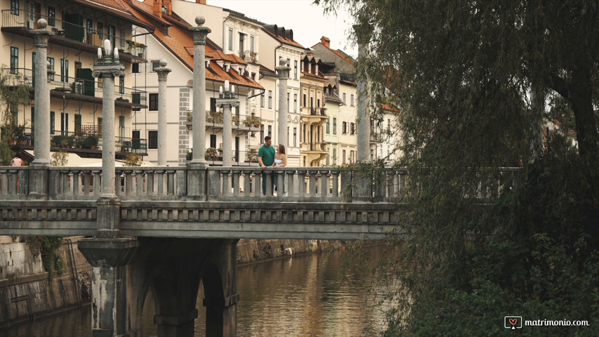 Engagement in Ljubljana.