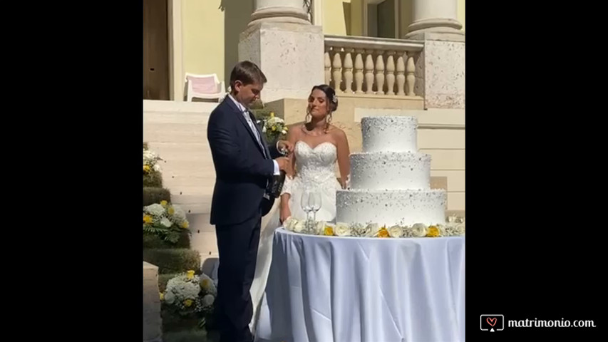 Taglio della torta nuziale