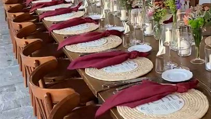Allestimento tavolo imperiale cena di matrimonio