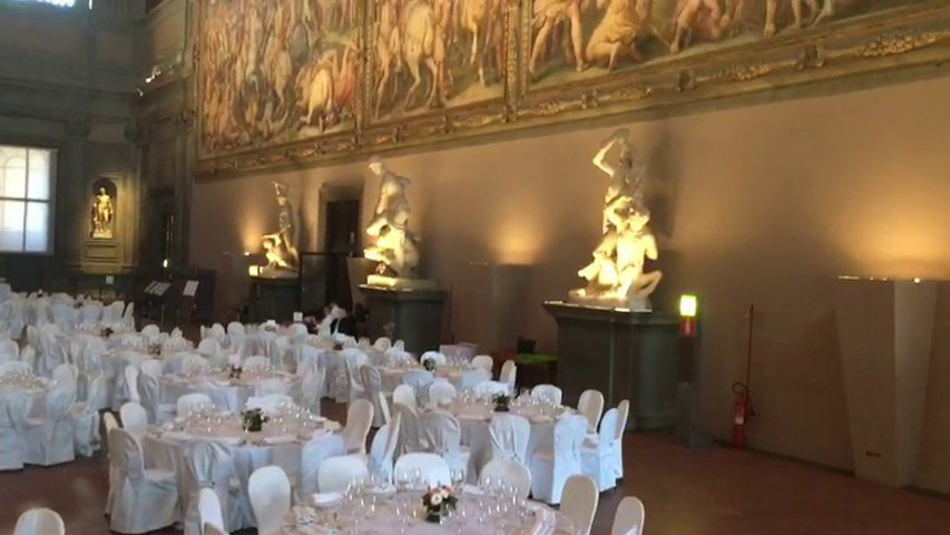 Cena di gala, del Camet in Palazzo Vecchio