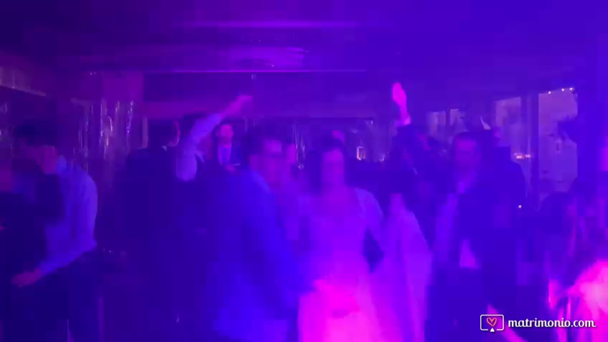 Discoteca con gli sposi
