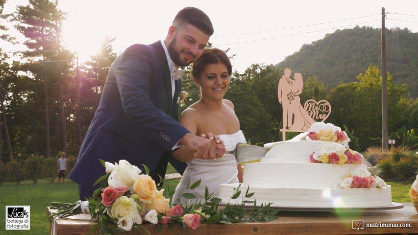 Video trailer del matrimonio, con drone