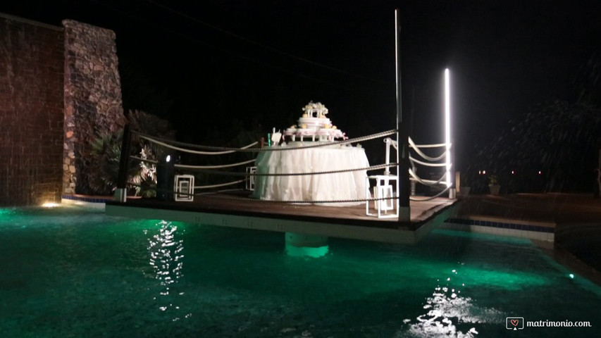 Scenografia "Fiamma" per taglio Torta